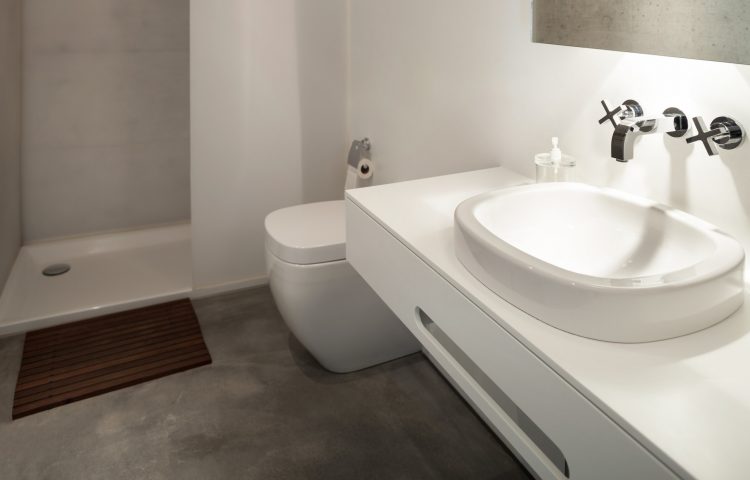 betongulv badevarelse